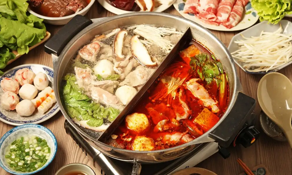 Dual-flavor split pot